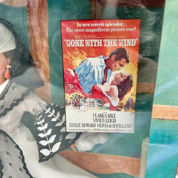 Barbie Gone With The Wind 1994 Black & White Bengaline Dress 13254 Mattel - Picture 6 of 10